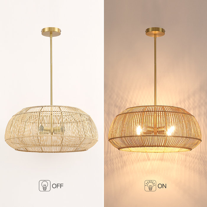 Bay Isle Home Tamil 4 Light Dimmable Geometric Chandelier & Reviews